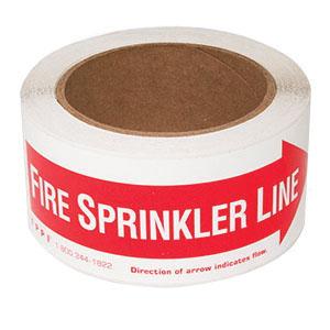 02-027 Decal Fire Sprinkler Line 6X2 - ASC Engineered Solutions